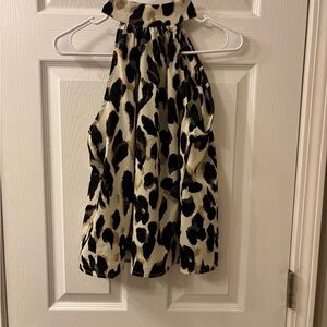 Stylish Leopard Print Halter Top